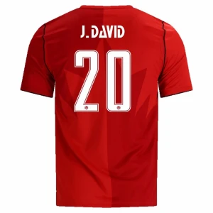 Fotbalové Dresy Kanada J. David #20 MS 2026 Domácí