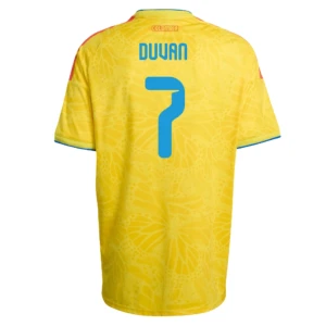 Fotbalové Dresy Kolumbie Duvan #7 MS 2026 Domácí