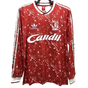 Fotbalové Dresy Liverpool FC 1989-91 Retro Domácí Dlouhý Rukáv