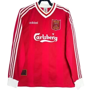 Fotbalové Dresy Liverpool FC 1995-96 Retro Domácí Dlouhý Rukáv