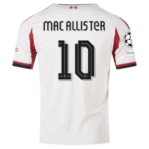 Fotbalové Dresy Liverpool FC Alexis Mac Allister #10 Venkovní Champions League 2025/26