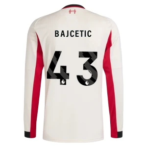 Fotbalové Dresy Liverpool FC Bajcetic #43 Venkovní 2025/26 Dlouhý Rukáv