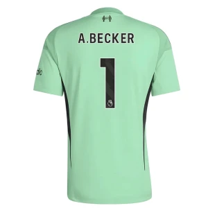 Fotbalové Dresy Liverpool FC Brankářský Alisson Becker #1 Domácí 2025/26
