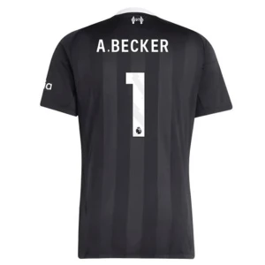 Fotbalové Dresy Liverpool FC Brankářský Alisson Becker #1 Venkovní 2025/26