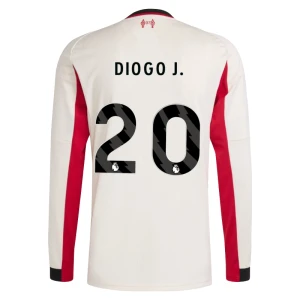 Fotbalové Dresy Liverpool FC Diogo J. #20 Venkovní 2025/26 Dlouhý Rukáv