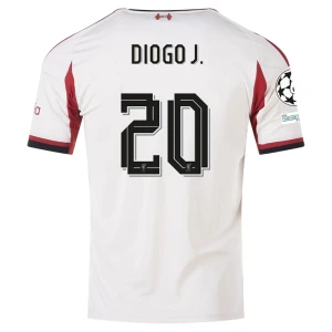 Fotbalové Dresy Liverpool FC Diogo J. #20 Venkovní Champions League 2025/26