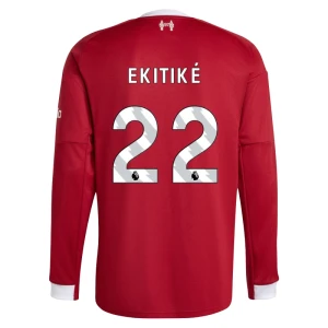 Fotbalové Dresy Liverpool FC Ekitike #22 Domácí 2025/26 Dlouhý Rukáv