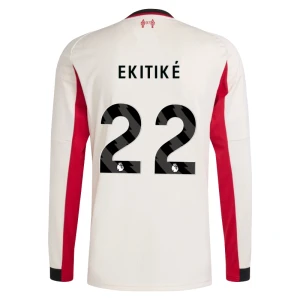 Fotbalové Dresy Liverpool FC Ekitike #22 Venkovní 2025/26 Dlouhý Rukáv