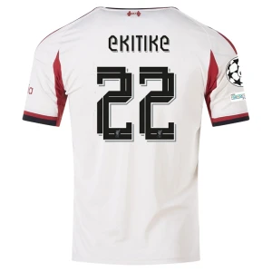 Fotbalové Dresy Liverpool FC Ekitike #22 Venkovní Champions League 2025/26