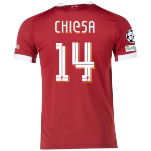 Fotbalové Dresy Liverpool FC Federico Chiesa #14 Domácí Champions League 2025/26