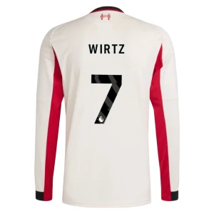Fotbalové Dresy Liverpool FC Florian Wirtz #7 Venkovní 2025/26 Dlouhý Rukáv