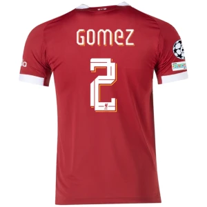 Fotbalové Dresy Liverpool FC Gomez #2 Domácí Champions League 2025/26