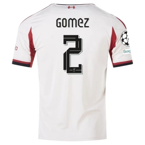 Fotbalové Dresy Liverpool FC Gomez #2 Venkovní Champions League 2025/26
