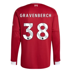 Fotbalové Dresy Liverpool FC Gravenberch #38 Domácí 2025/26 Dlouhý Rukáv