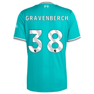 Fotbalové Dresy Liverpool FC Gravenberch #38 Třetí 2025/26