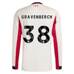 Fotbalové Dresy Liverpool FC Gravenberch #38 Venkovní 2025/26 Dlouhý Rukáv