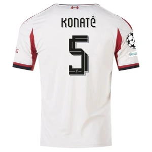 Fotbalové Dresy Liverpool FC Konate #5 Venkovní Champions League 2025/26