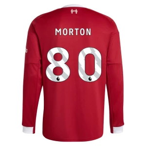 Fotbalové Dresy Liverpool FC Morton #80 Domácí 2025/26 Dlouhý Rukáv