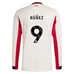 Fotbalové Dresy Liverpool FC Nunez #9 Venkovní 2025/26 Dlouhý Rukáv