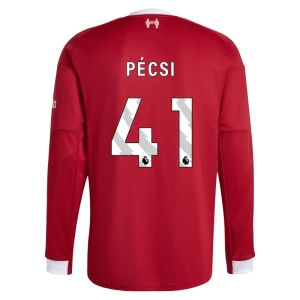 Fotbalové Dresy Liverpool FC Pecsi #41 Domácí 2025/26 Dlouhý Rukáv