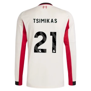 Fotbalové Dresy Liverpool FC Tsimikas #21 Venkovní 2025/26 Dlouhý Rukáv