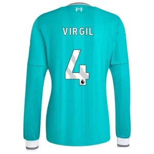 Fotbalové Dresy Liverpool FC Virgil van Dijk #4 Třetí 2025/26 Dlouhý Rukáv