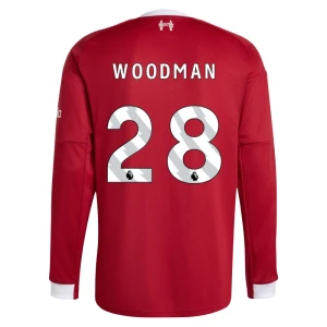 Fotbalové Dresy Liverpool FC Woodman #28 Domácí 2025/26 Dlouhý Rukáv