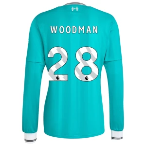 Fotbalové Dresy Liverpool FC Woodman #28 Třetí 2025/26 Dlouhý Rukáv
