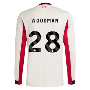 Fotbalové Dresy Liverpool FC Woodman #28 Venkovní 2025/26 Dlouhý Rukáv