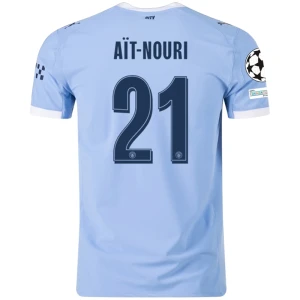 Fotbalové Dresy Manchester City Ait-Nouri #21 Domácí Champions League 2025/26