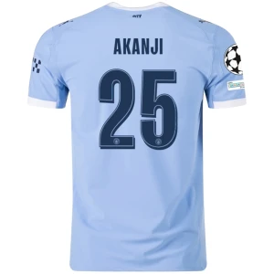 Fotbalové Dresy Manchester City Akanji #25 Domácí Champions League 2025/26