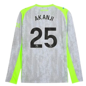 Fotbalové Dresy Manchester City Akanji #25 Třetí 2025/26 Dlouhý Rukáv