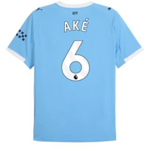 Fotbalové Dresy Manchester City Ake #6 Domácí 2025/26