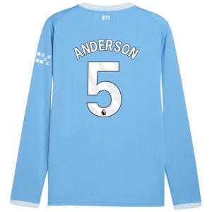 Fotbalové Dresy Manchester City Anderson #5 Domácí 2026-27 Dlouhý Rukáv