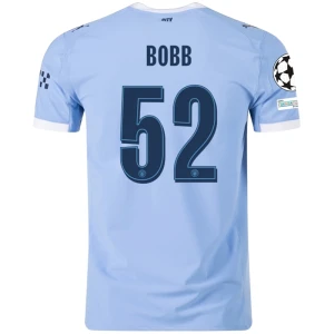 Fotbalové Dresy Manchester City Bobb #52 Domácí Champions League 2025/26