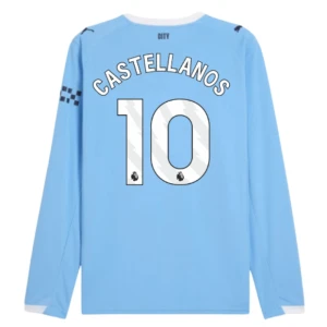 Fotbalové Dresy Manchester City Castellanos #10 Domácí 2025/26 Dlouhý Rukáv