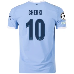 Fotbalové Dresy Manchester City Cherki #10 Domácí Champions League 2025/26