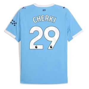 Fotbalové Dresy Manchester City Cherki #29 Domácí 2025/26