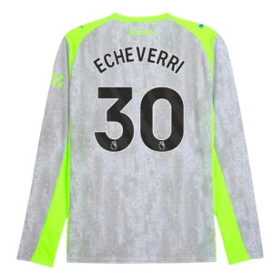 Fotbalové Dresy Manchester City Echeverri #30 Třetí 2025/26 Dlouhý Rukáv