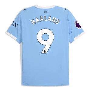 Fotbalové Dresy Manchester City Erling Haaland #9 Domácí 2025/26