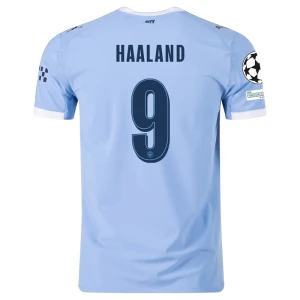 Fotbalové Dresy Manchester City Erling Haaland #9 Domácí Champions League 2025/26