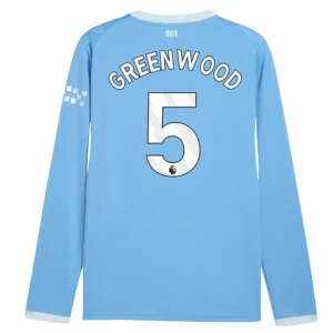 Fotbalové Dresy Manchester City Greenwood #5 Domácí 2026-27 Dlouhý Rukáv