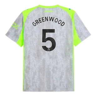 Fotbalové Dresy Manchester City Greenwood #5 Třetí 2025/26