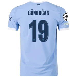 Fotbalové Dresy Manchester City Gundogan #19 Domácí Champions League 2025/26