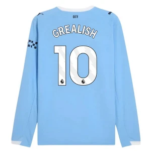 Fotbalové Dresy Manchester City Jack Grealish #10 Domácí 2025/26 Dlouhý Rukáv