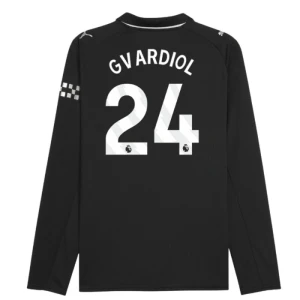Fotbalové Dresy Manchester City Josko Gvardiol #24 Venkovní 2025/26 Dlouhý Rukáv