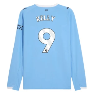 Fotbalové Dresy Manchester City Kelly #9 Domácí 2025/26 Dlouhý Rukáv