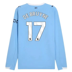Fotbalové Dresy Manchester City Kevin De Bruyne #17 Domácí 2025/26 Dlouhý Rukáv