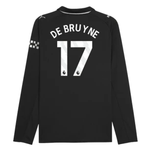 Fotbalové Dresy Manchester City Kevin De Bruyne #17 Venkovní 2025/26 Dlouhý Rukáv