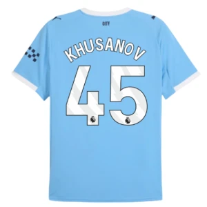 Fotbalové Dresy Manchester City Khusanov #45 Domácí 2025/26